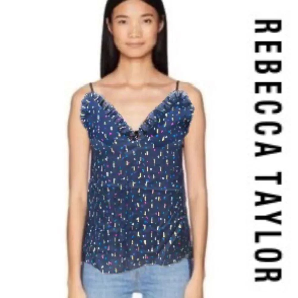Rebecca Taylor Metallic Clip Blouse